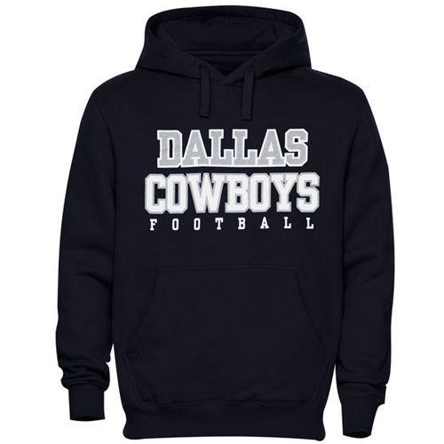 Dallas Cowboys Practice Graphic Pullover Hoodie Navy Blue - Click Image to Close